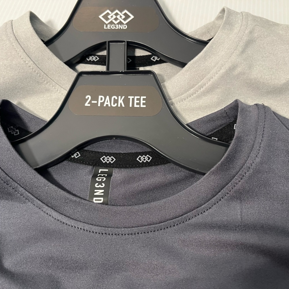 LEG3ND Super Soft Light Weight Stretch Moisture Wicking ShortSleeve Tees 2pc set - Picture 6 of 11